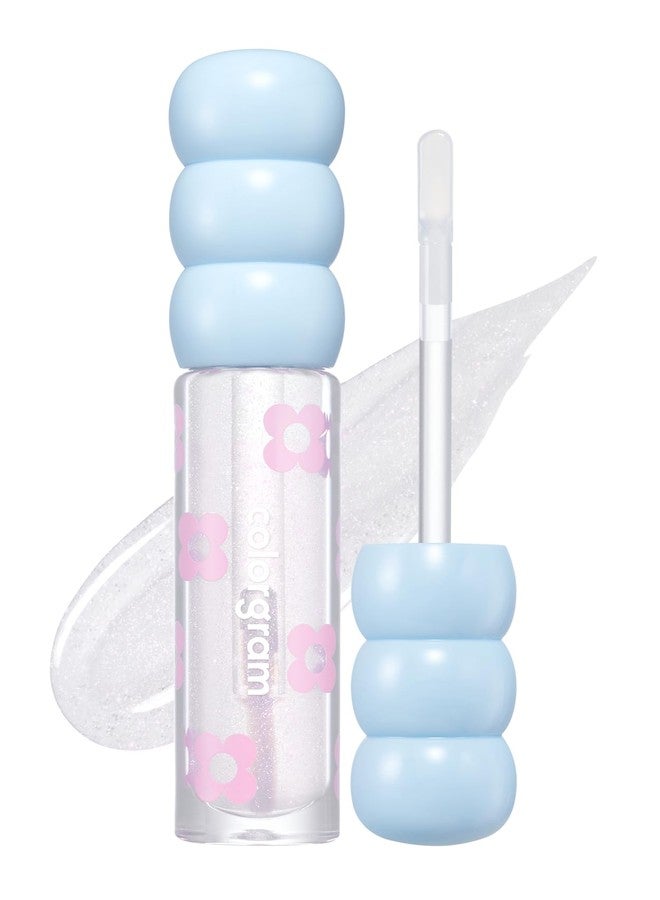 COLORGRAM Fruity Glass Tint Pearl Gloss | Long Lasting & Waterproof Lip Stain | Glossy Transparent Dewy Lip Gloss with subtle Pink Glitter, Buildable & Blendable for Glowing, Sparkling effect 0.11 Oz. - Image 1